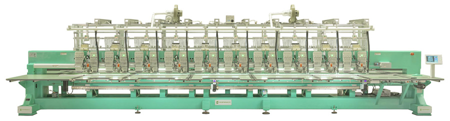  Machine à broder multitêtes plates série HP 